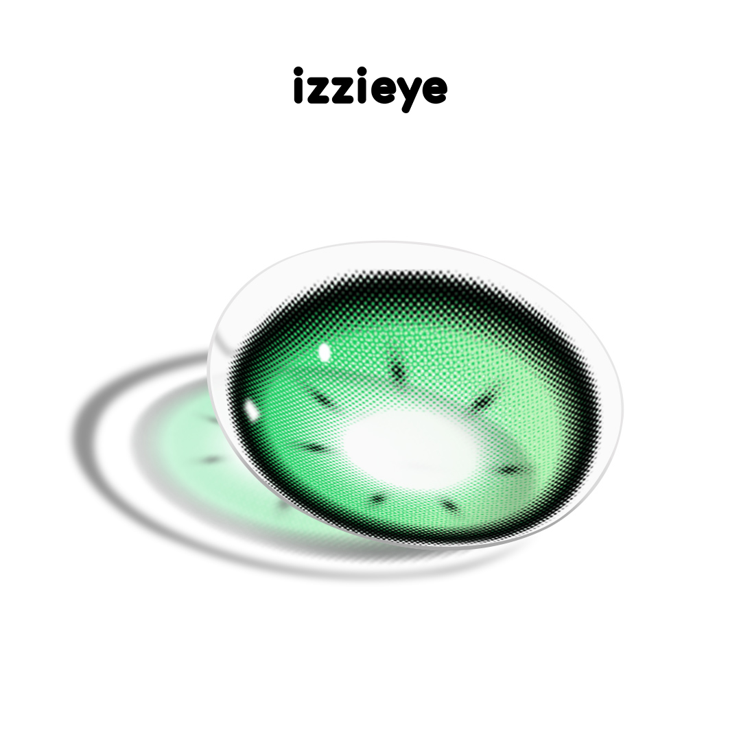 Auburn Gleam Green Colored Contact Lenses