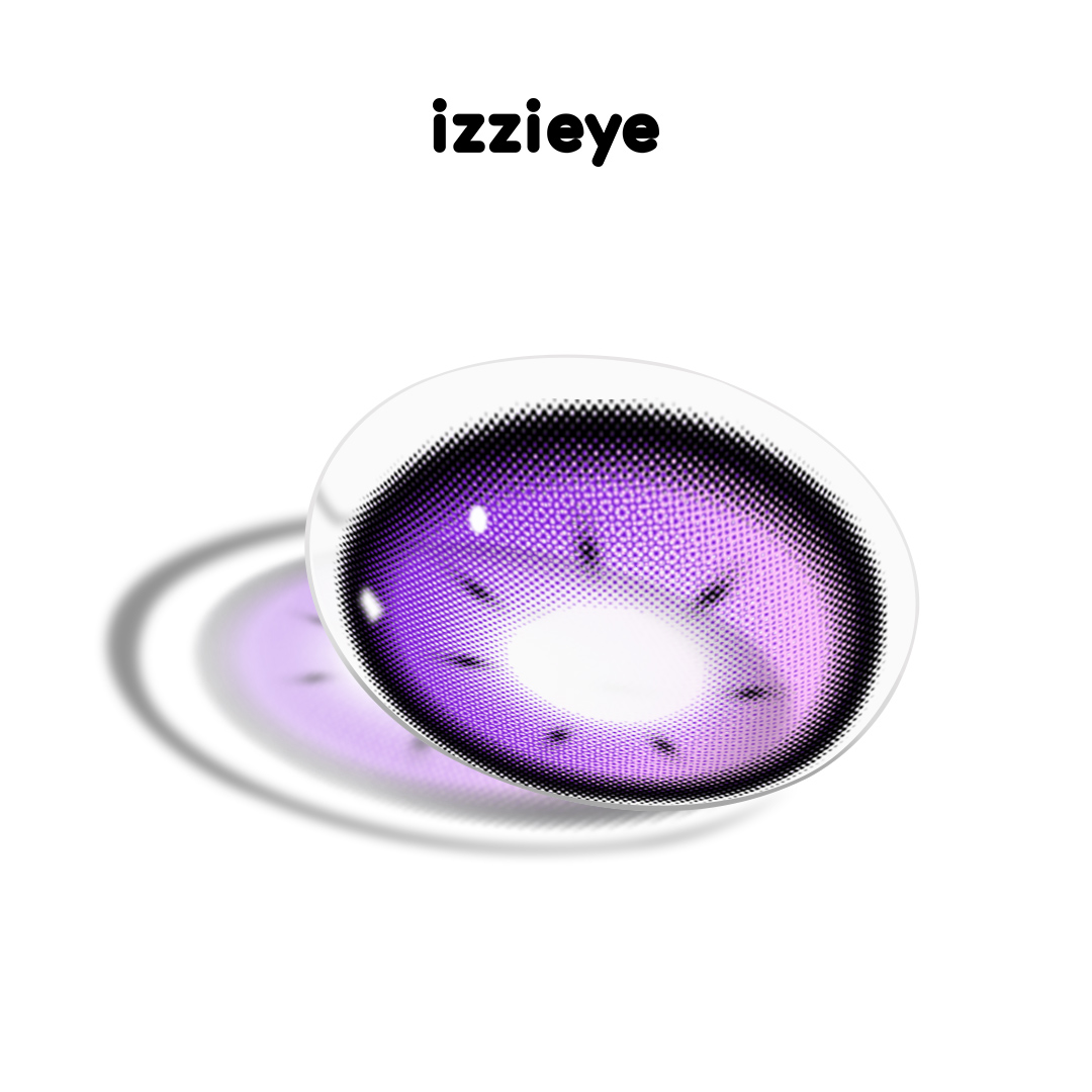 Auburn Gleam Purple Colored Contact Lenses