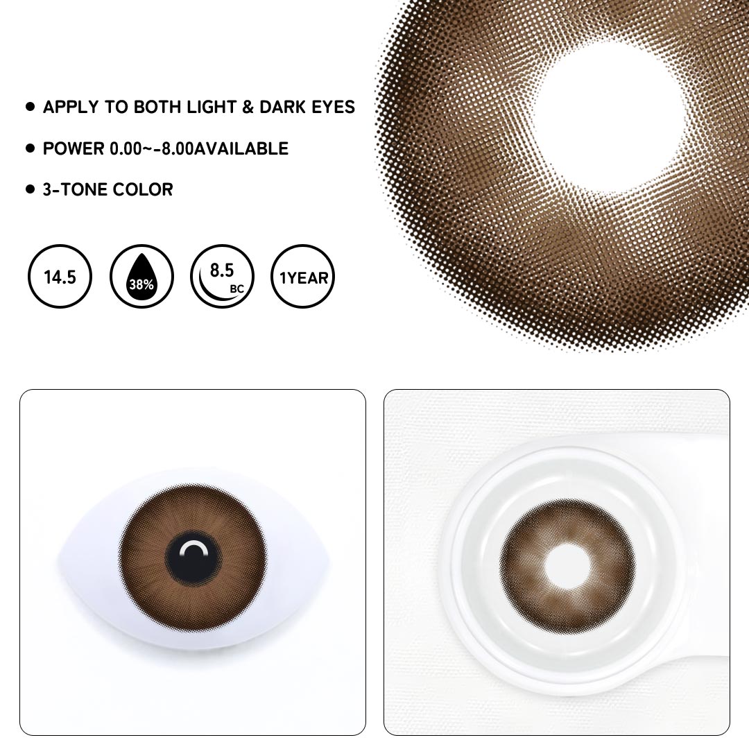 Audrey Chocolate Colored Contact Lenses
