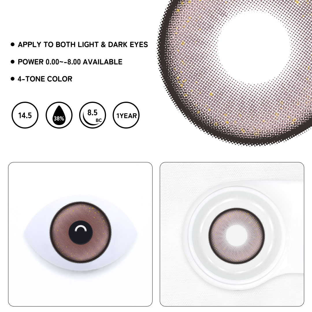 Aura Purple  Colored Contact Lenses