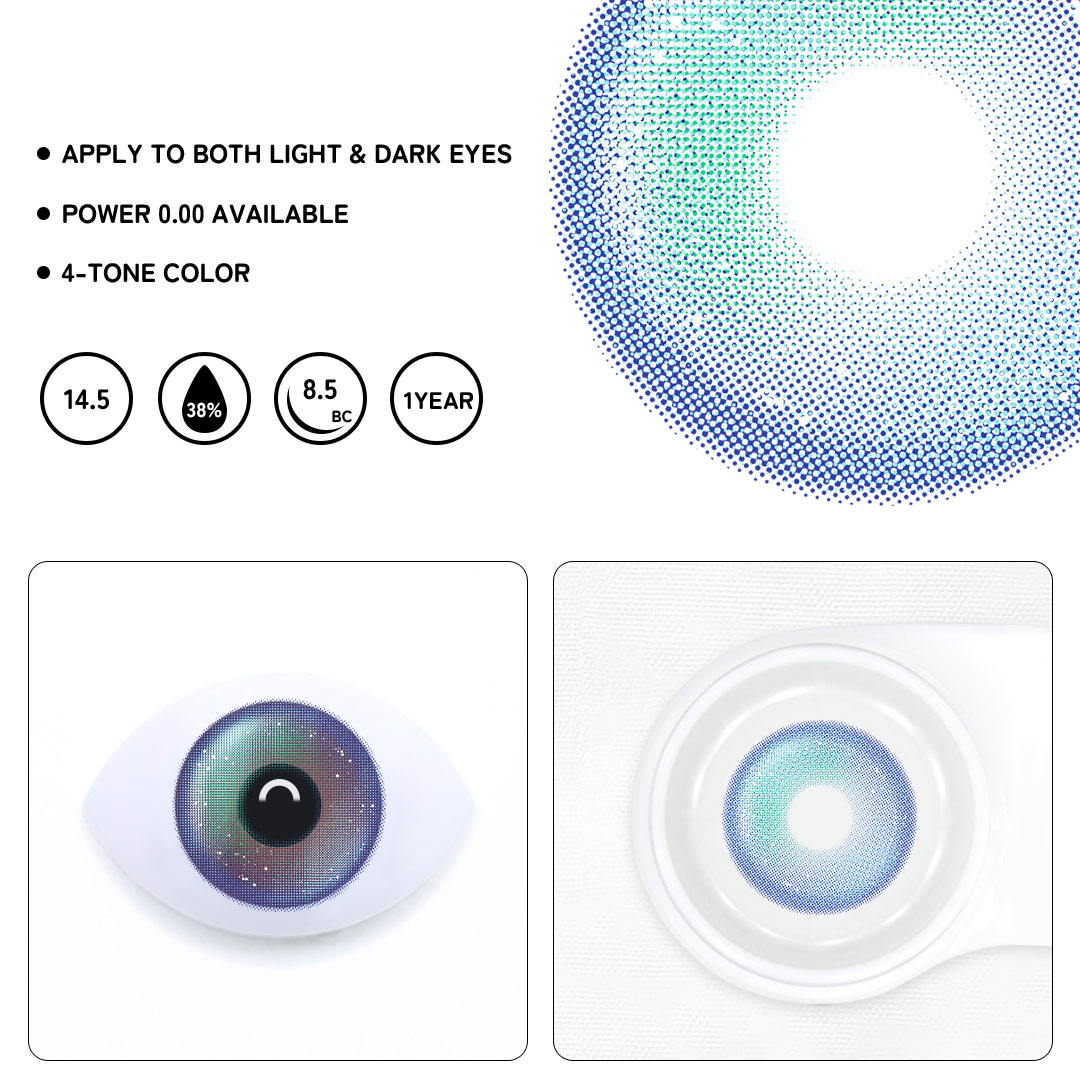 Aurra Blue Colored Contact Lenses