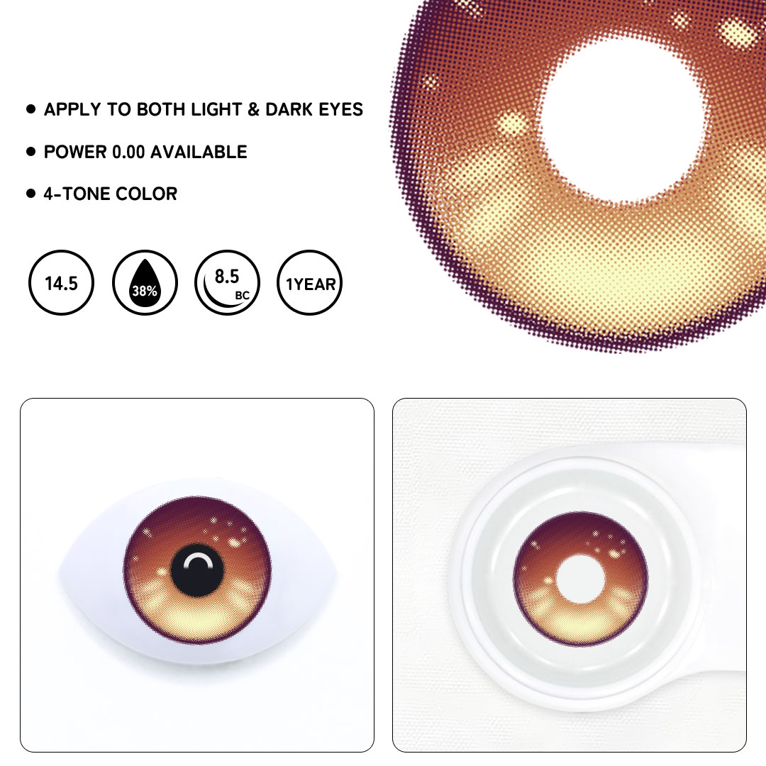 Cosplay Aurum Brown Colored Contact Lenses