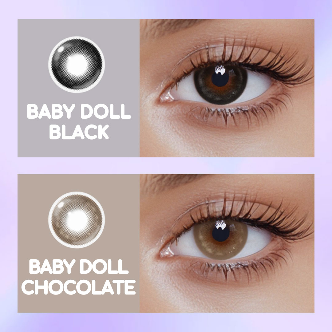 Baby Doll Black Colored Contact Lenses