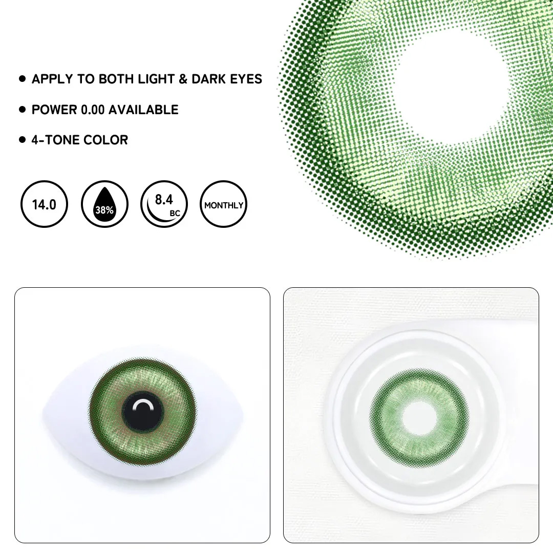 Barbie Green Colored Contact Lenses- Monthly