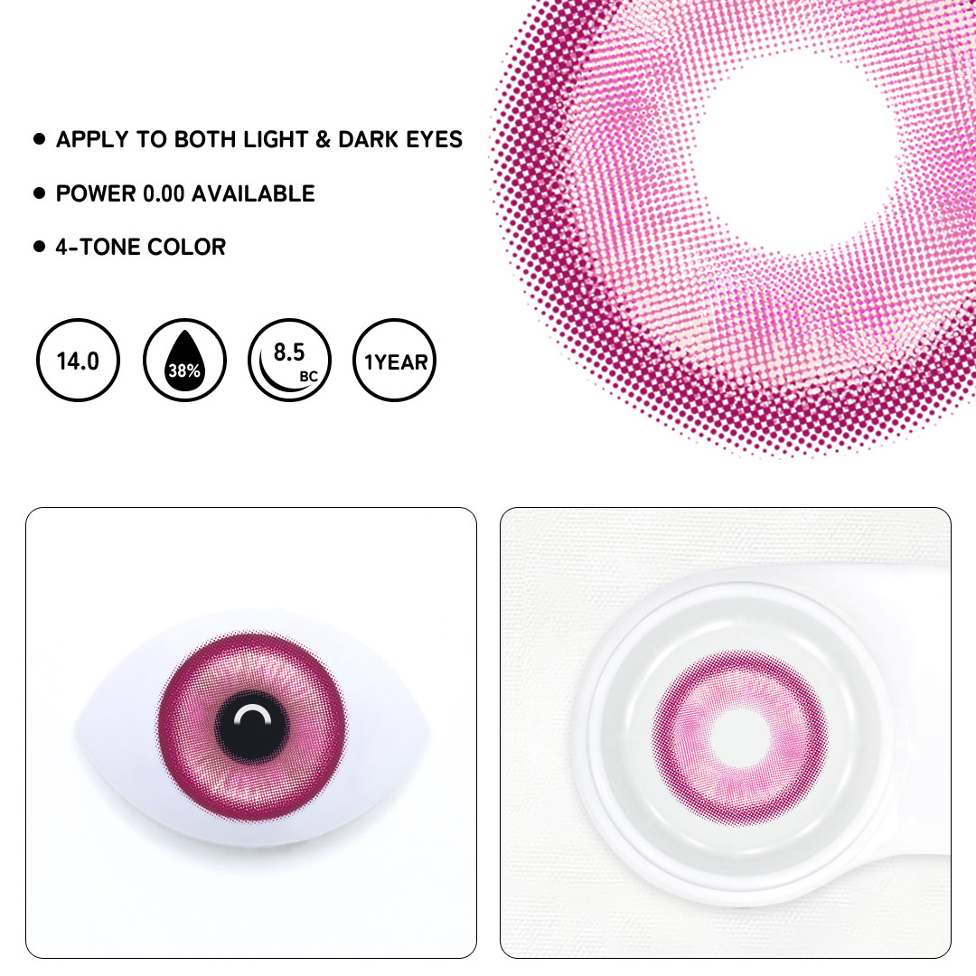 Barbie Rose Red Colored Contact Lenses