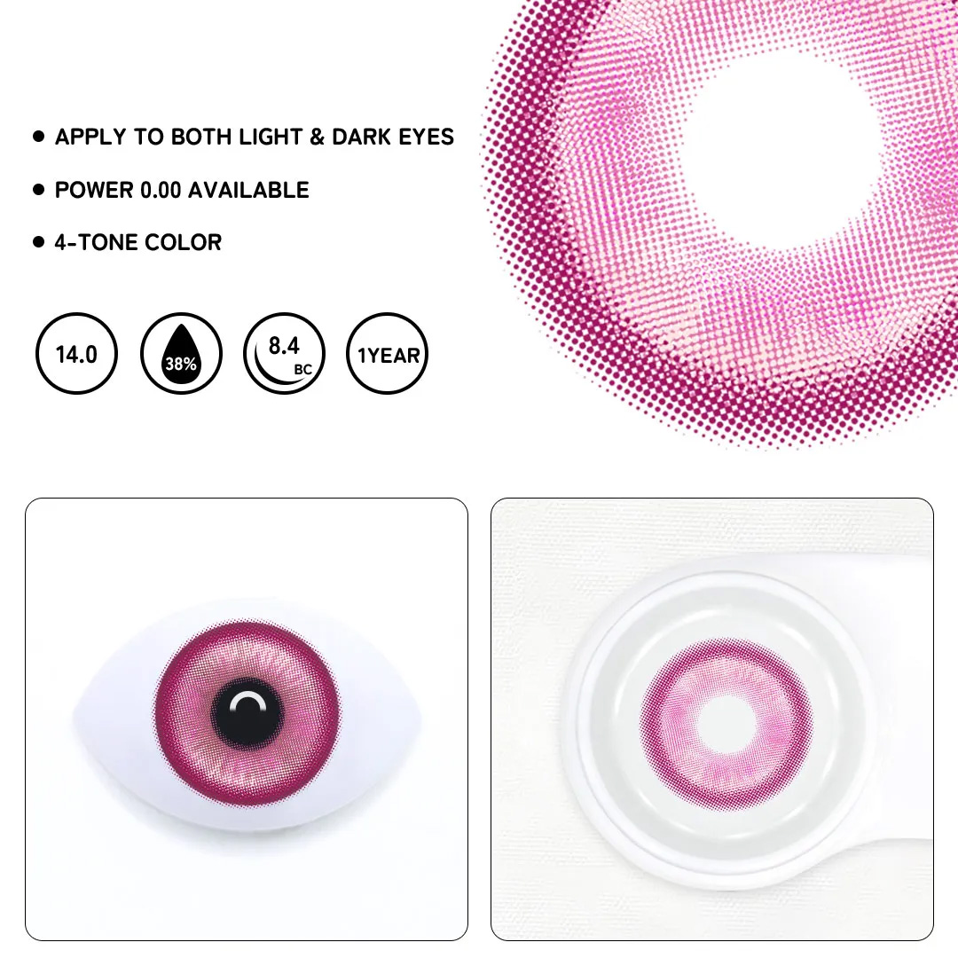Barbie Rose Red Colored Contact Lenses