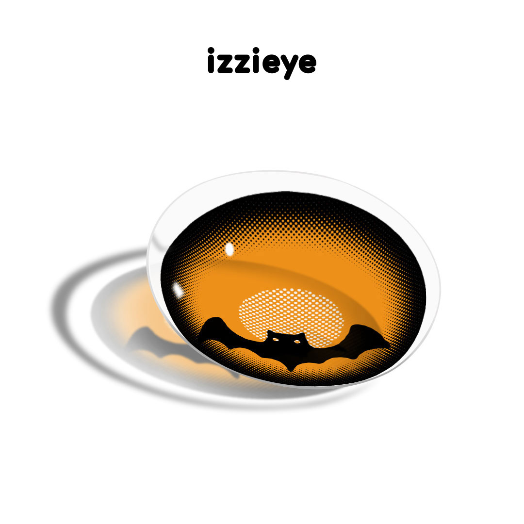 Cosplay Batshine Orange Colored Contact Lenses