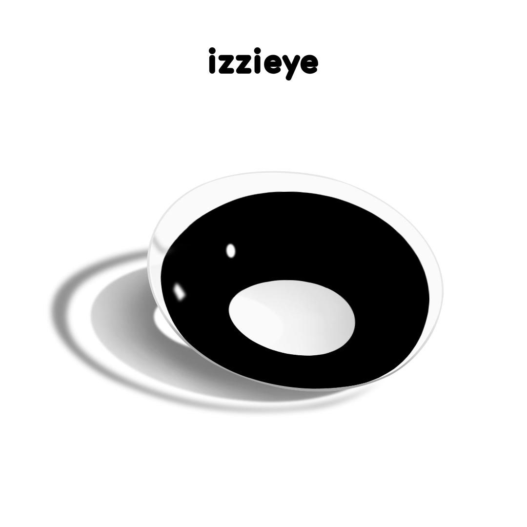 Blank Black Colored Contact Lenses