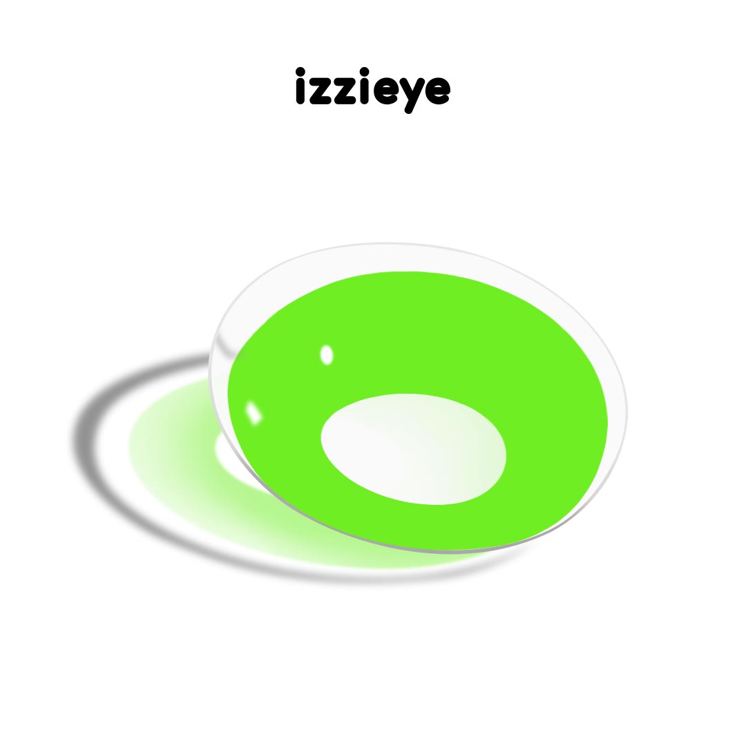 Blank Green Colored Contact Lenses