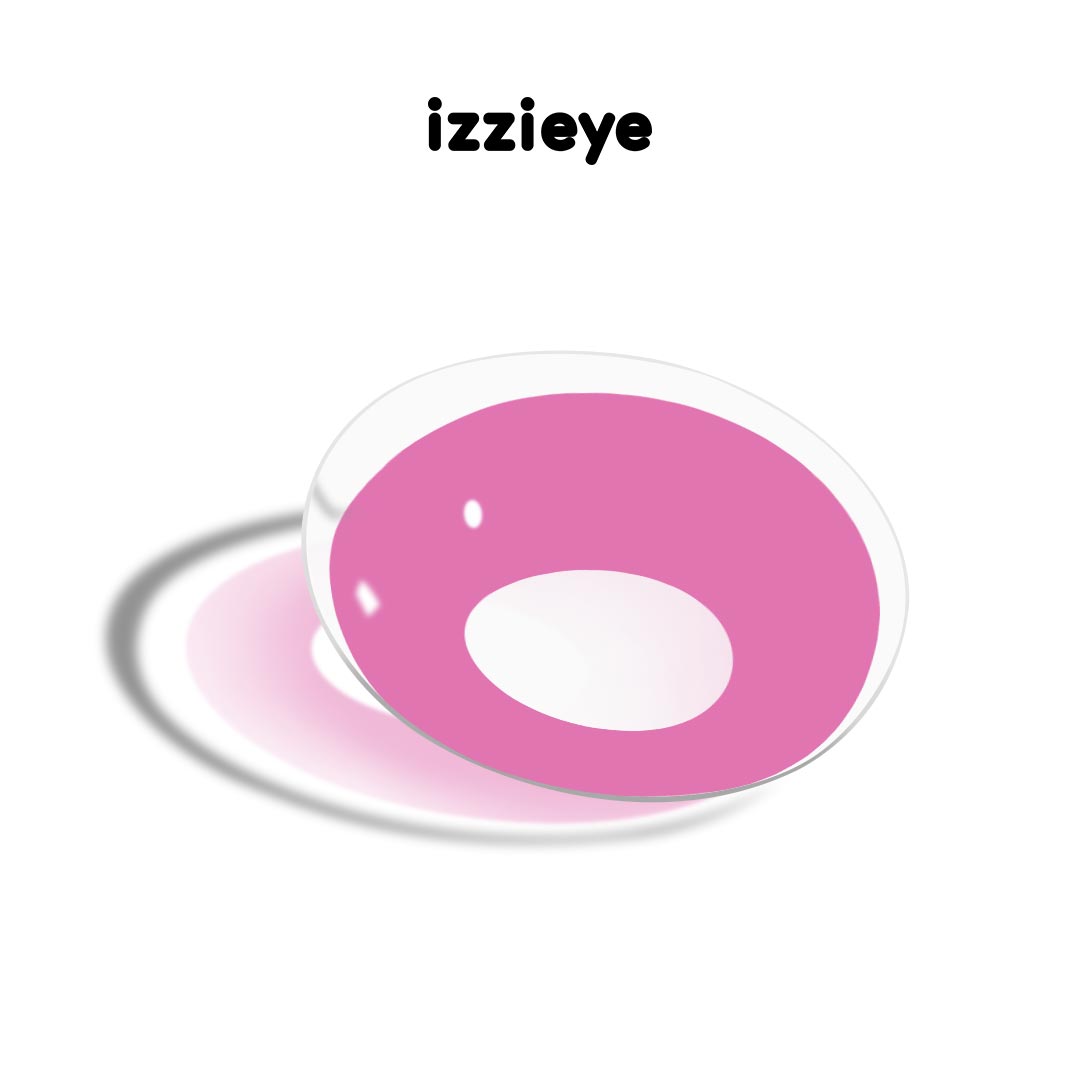 Blank Rose Red Colored Contact Lenses