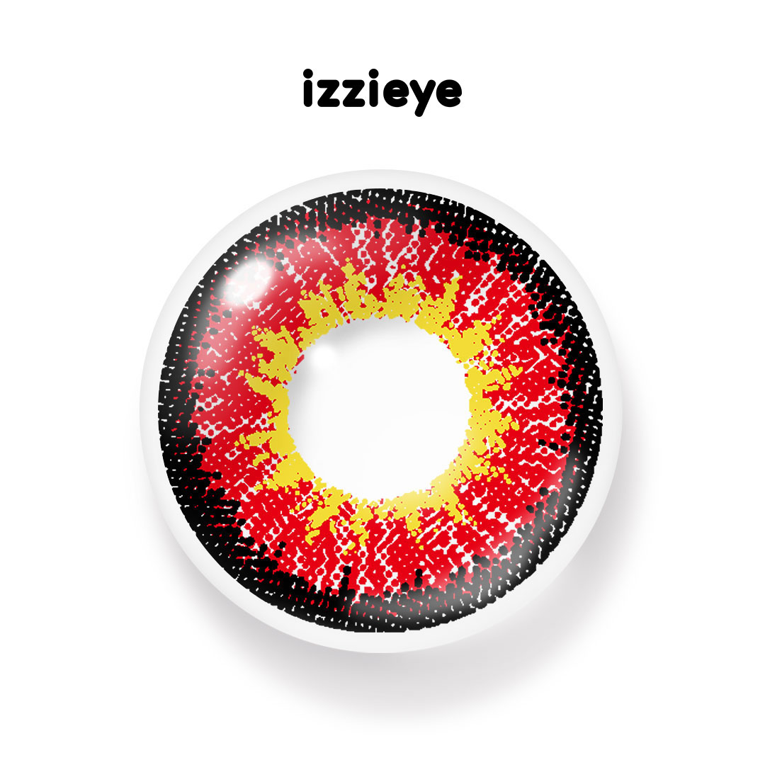Borealis Red Prescription Colored Contact Lenses