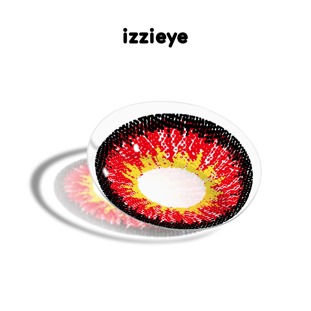 Borealis Red Prescription Colored Contact Lenses