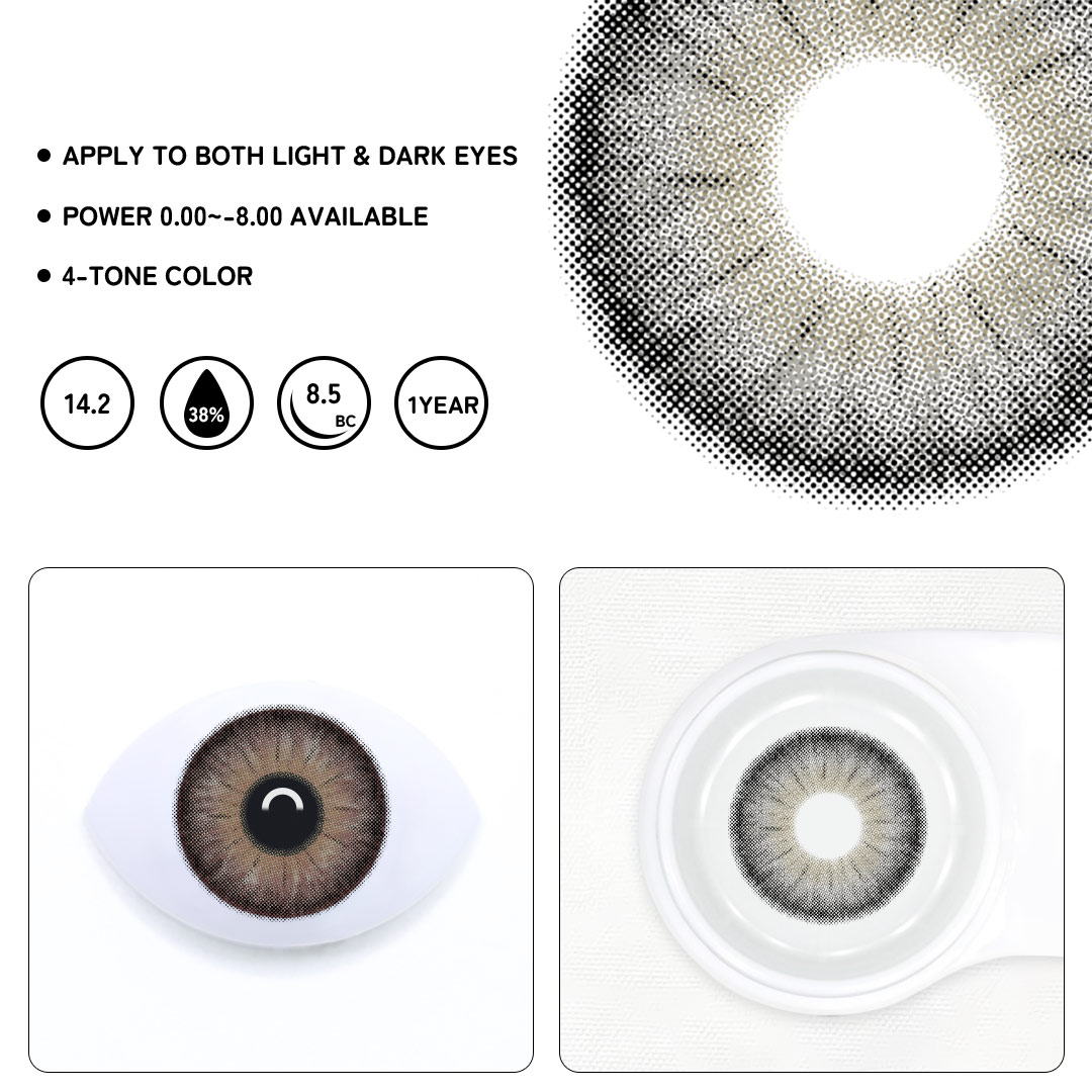 Brewell Gray Colored Contact Lenses