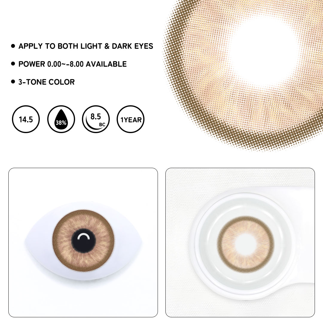 Canvas Brown Colored Contact Lenses