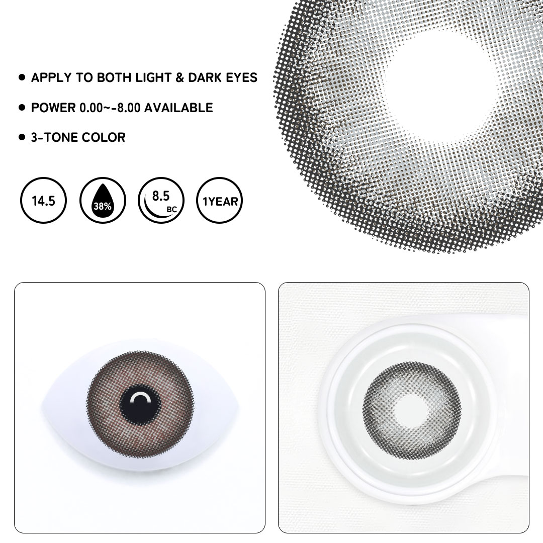Carmen Grey Colored Contact Lenses