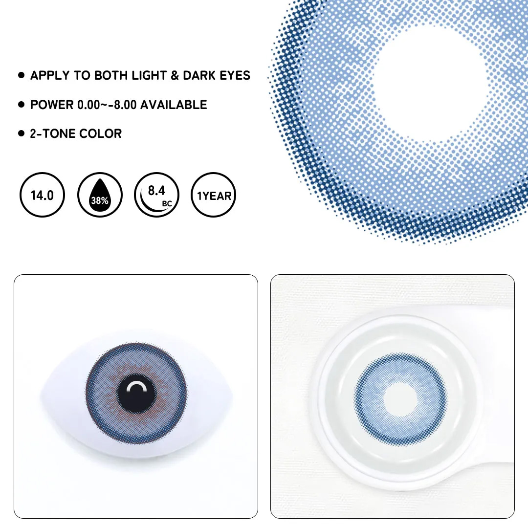 Celeste Blue Colored Contact Lenses