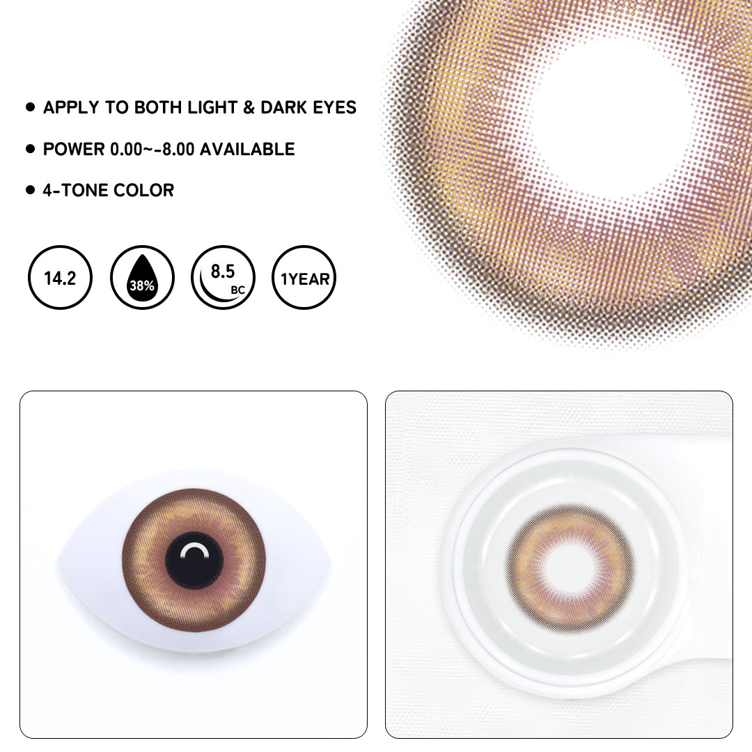 Celestial Fall Brown Colored Contact Lenses
