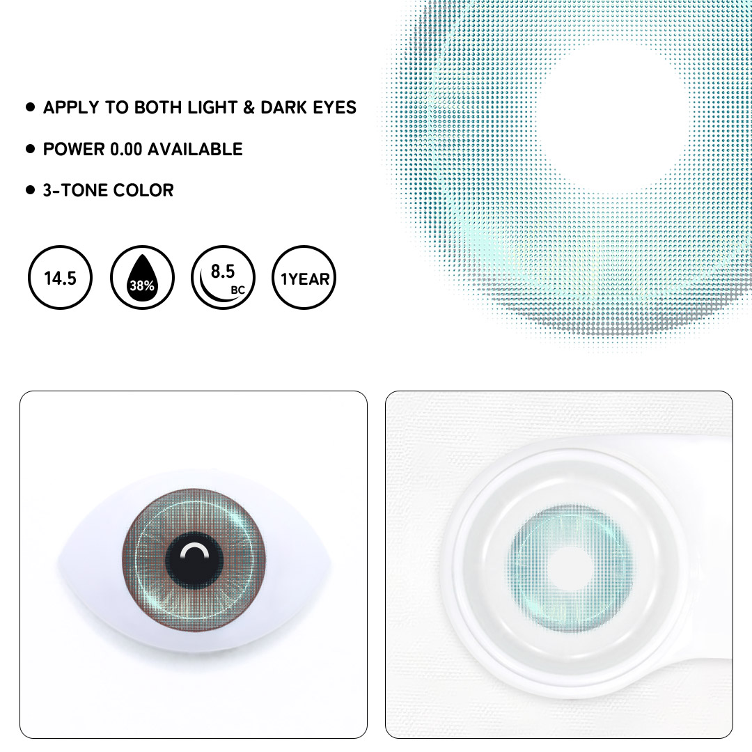 Luxe Ceris Blue Colored Contact Lenses