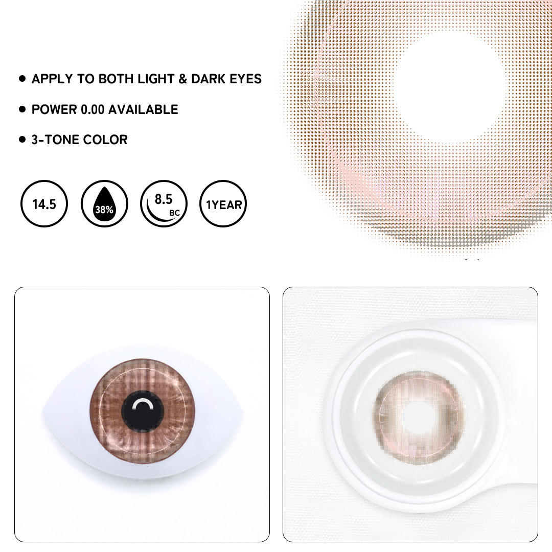 Luxe Ceris Brown Colored Contact Lenses