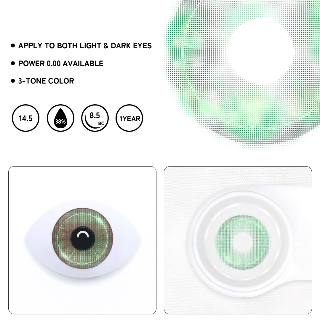 Luxe Ceris Green Colored Contact Lenses