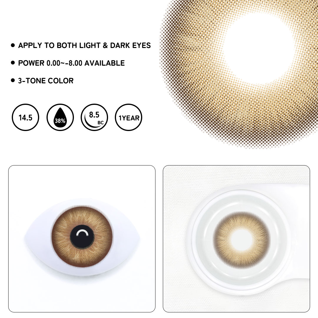Chroma Brown Colored Contact Lenses