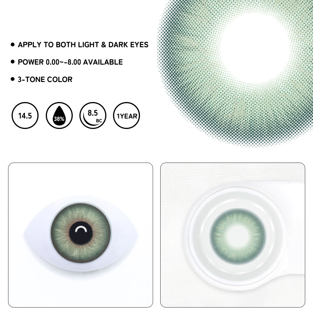 Chroma Green Colored Contact Lenses