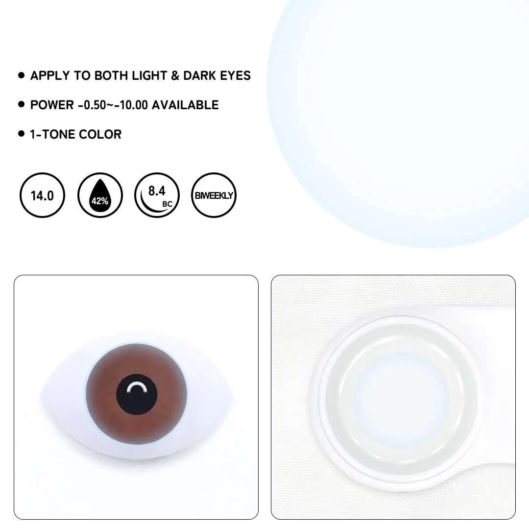 Clear Contacts Lenses - 2-Week