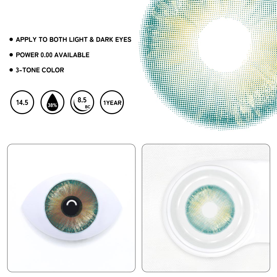 Coco Light Green Colored Contact Lenses