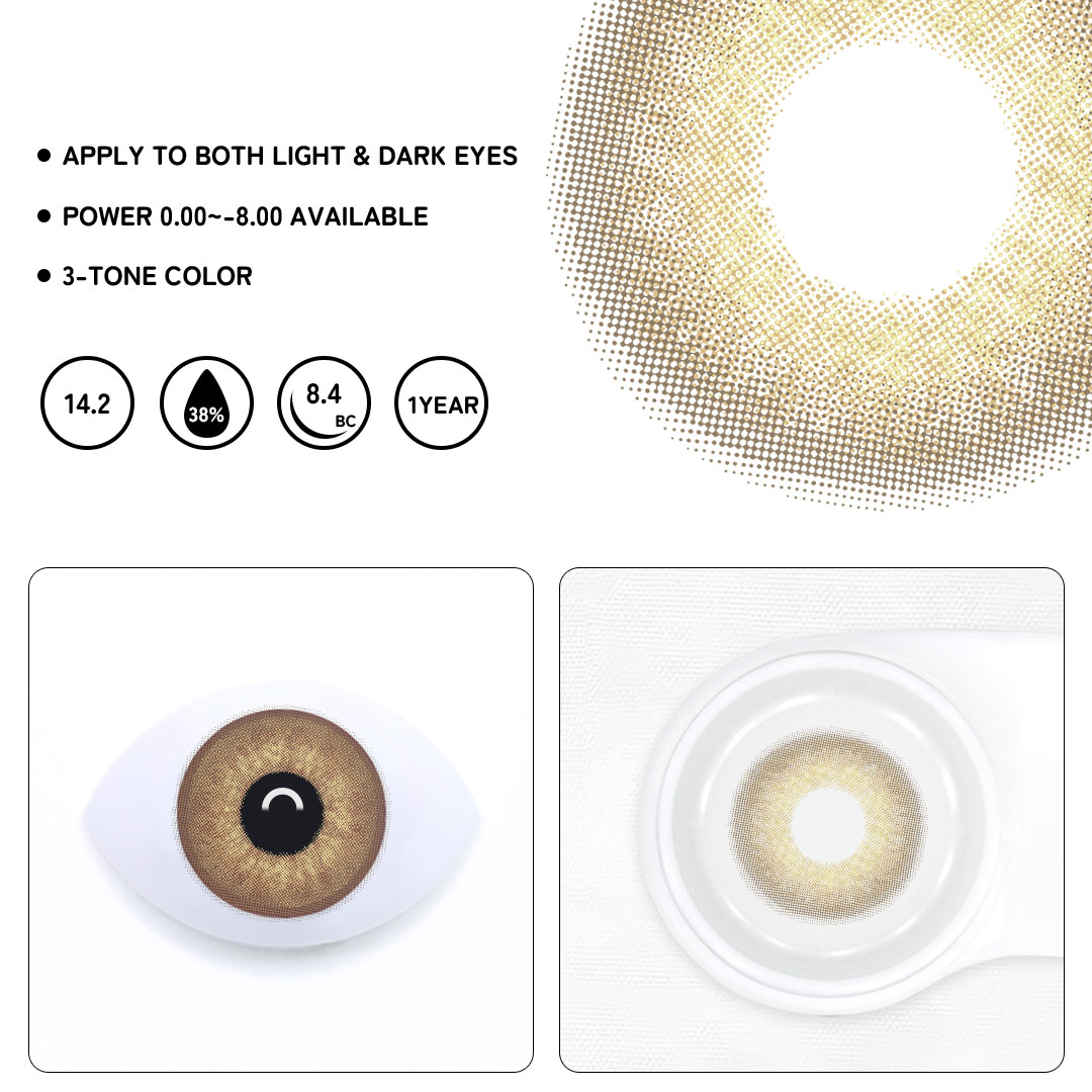 Cookie Brown Colored Contact Lenses