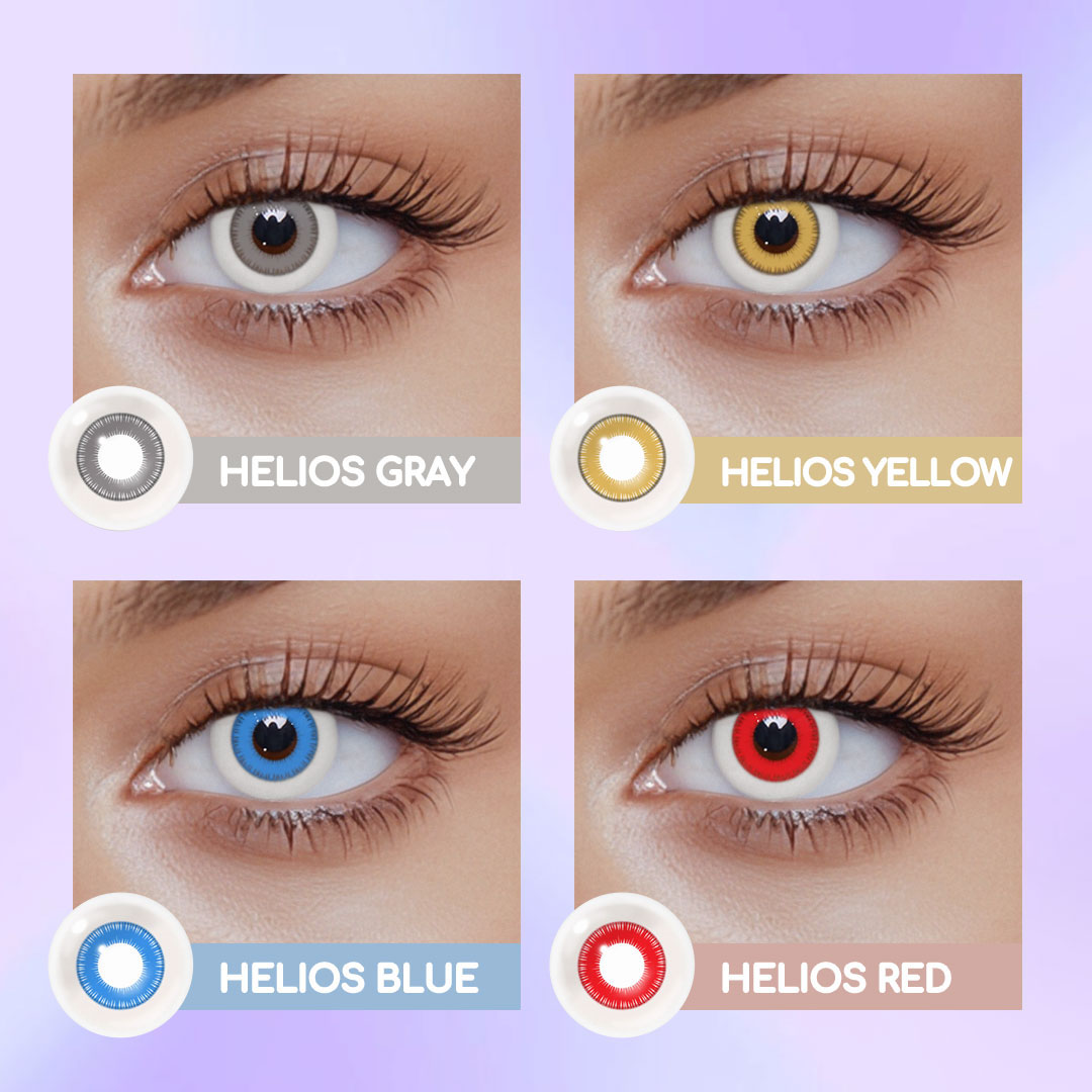 Cosplay Helios Red Colored Contact Lense
