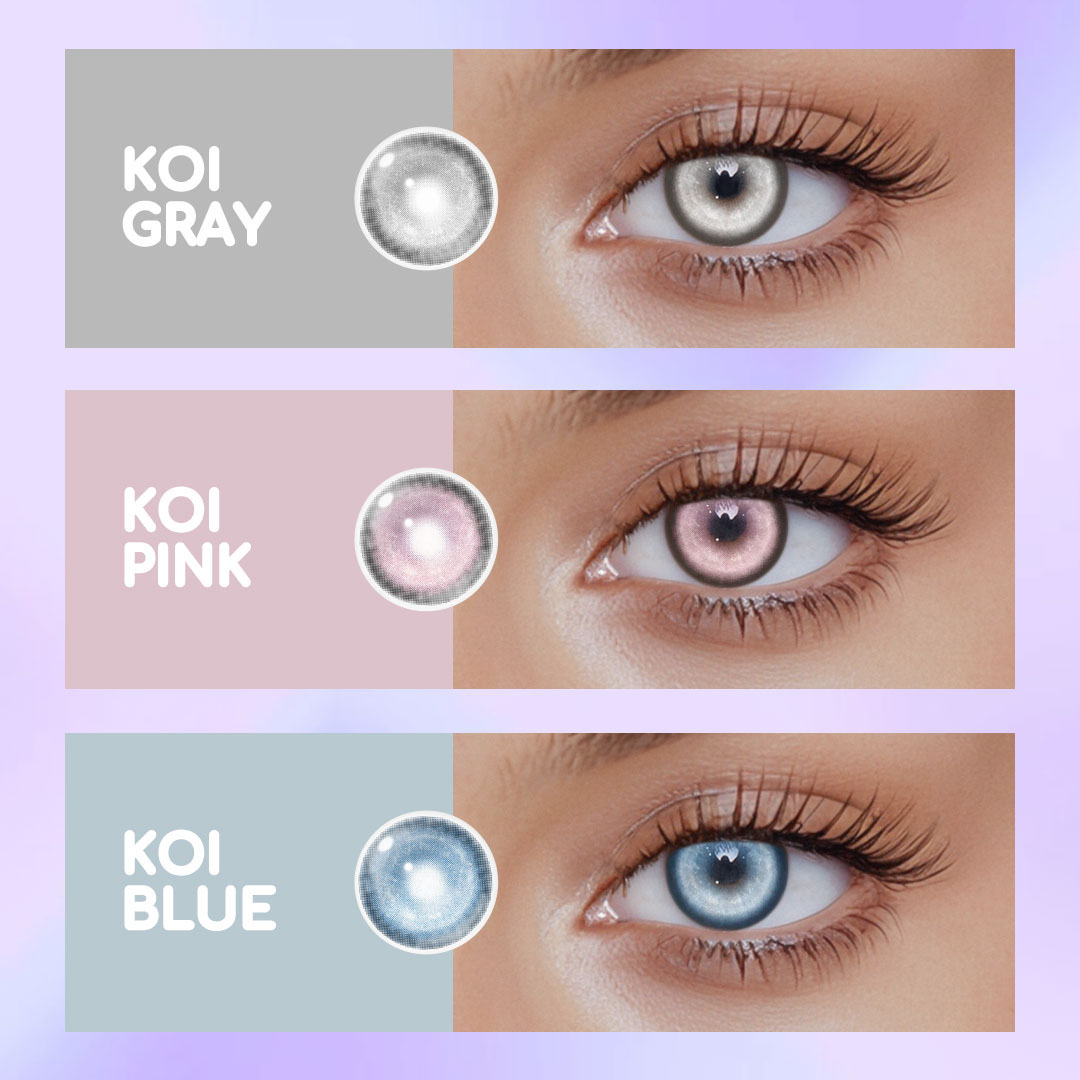 Cosplay KOI Gray Colored Contact Lenses - 1 Day