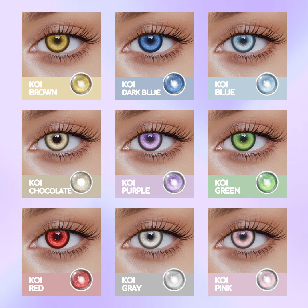 Cosplay KOI Dark Blue Colored Contact Lenses