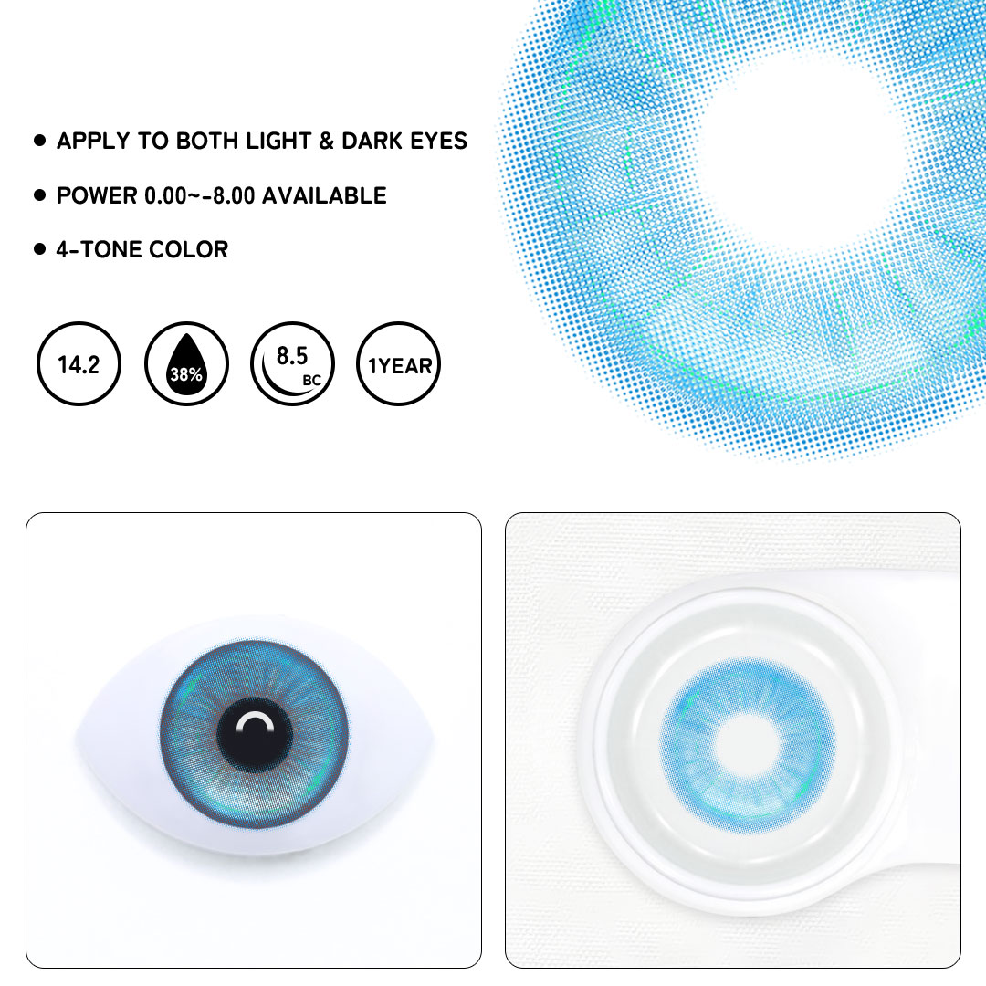 Creamis Blue Colored Contact Lenses