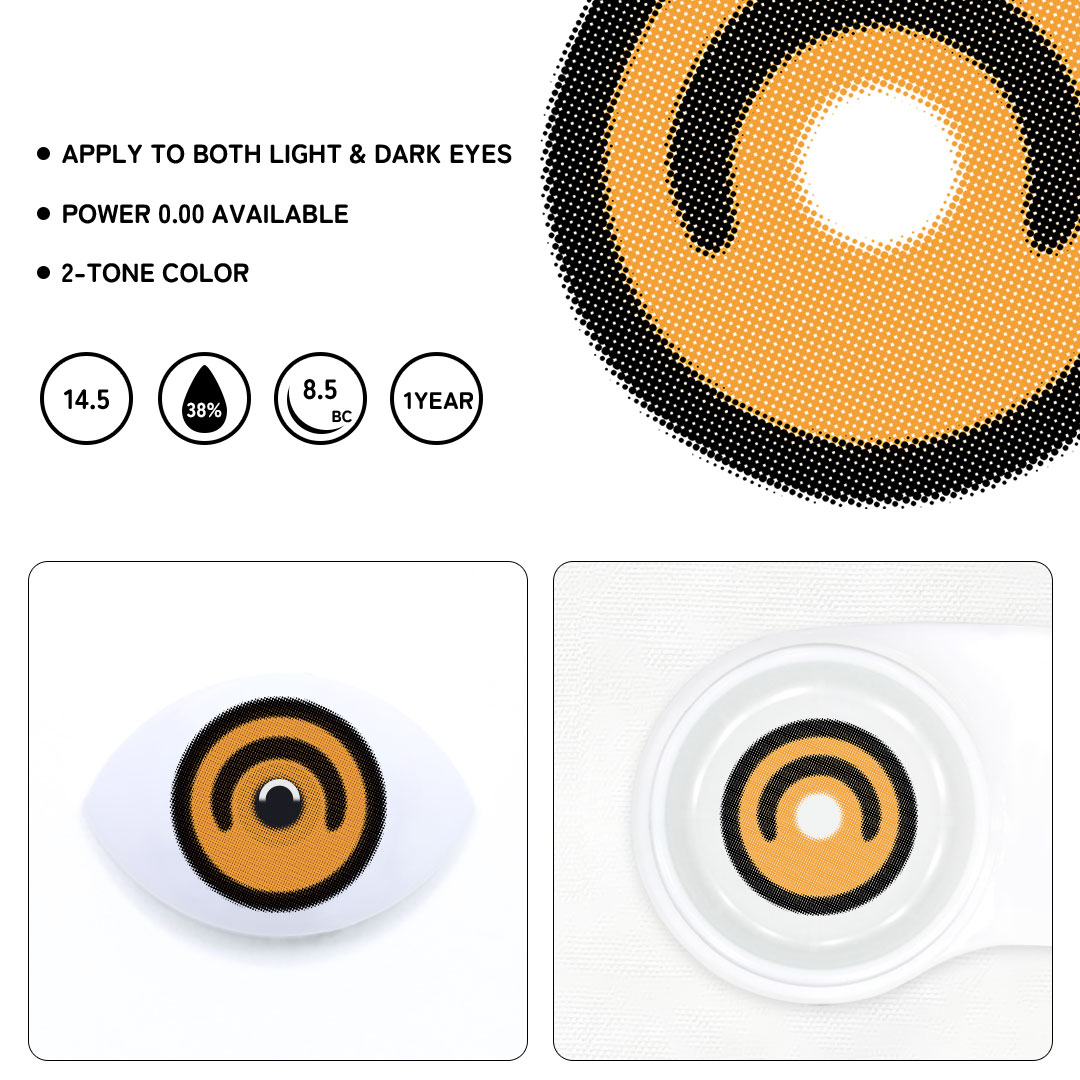 Creepy Yellow Colored Contact Lenses