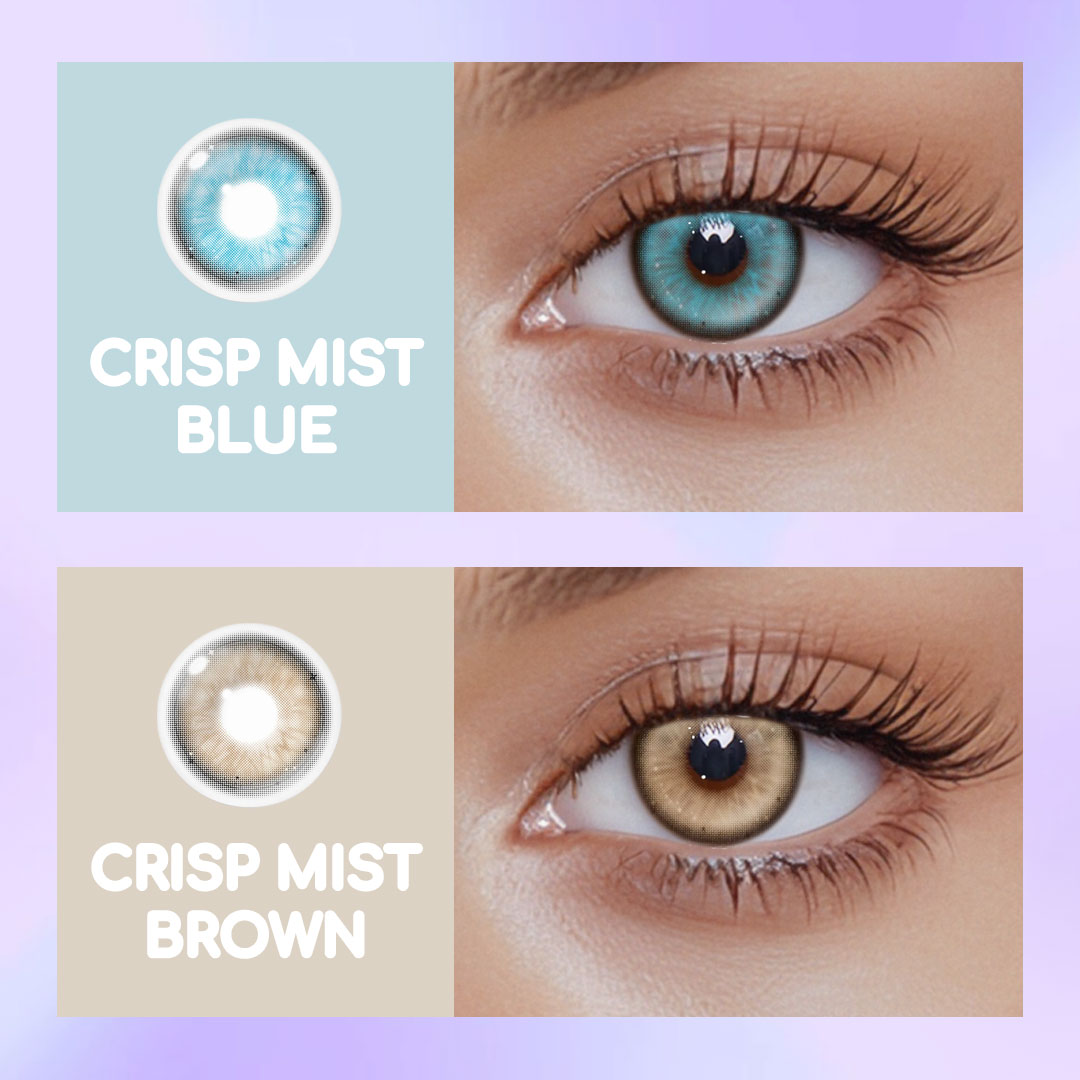 Crisp Mist Blue Colored Contact Lenses