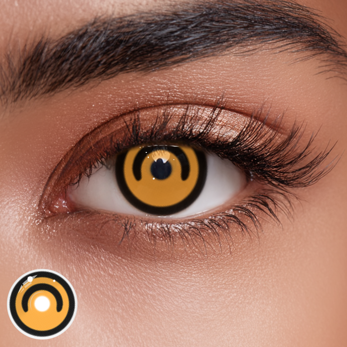 Creepy Yellow Colored Contact Lenses