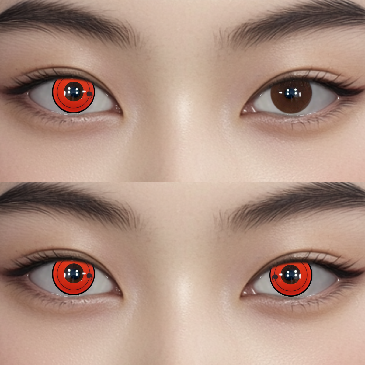 Sharingan Magatama First Stage Style Colored Contact Lenses