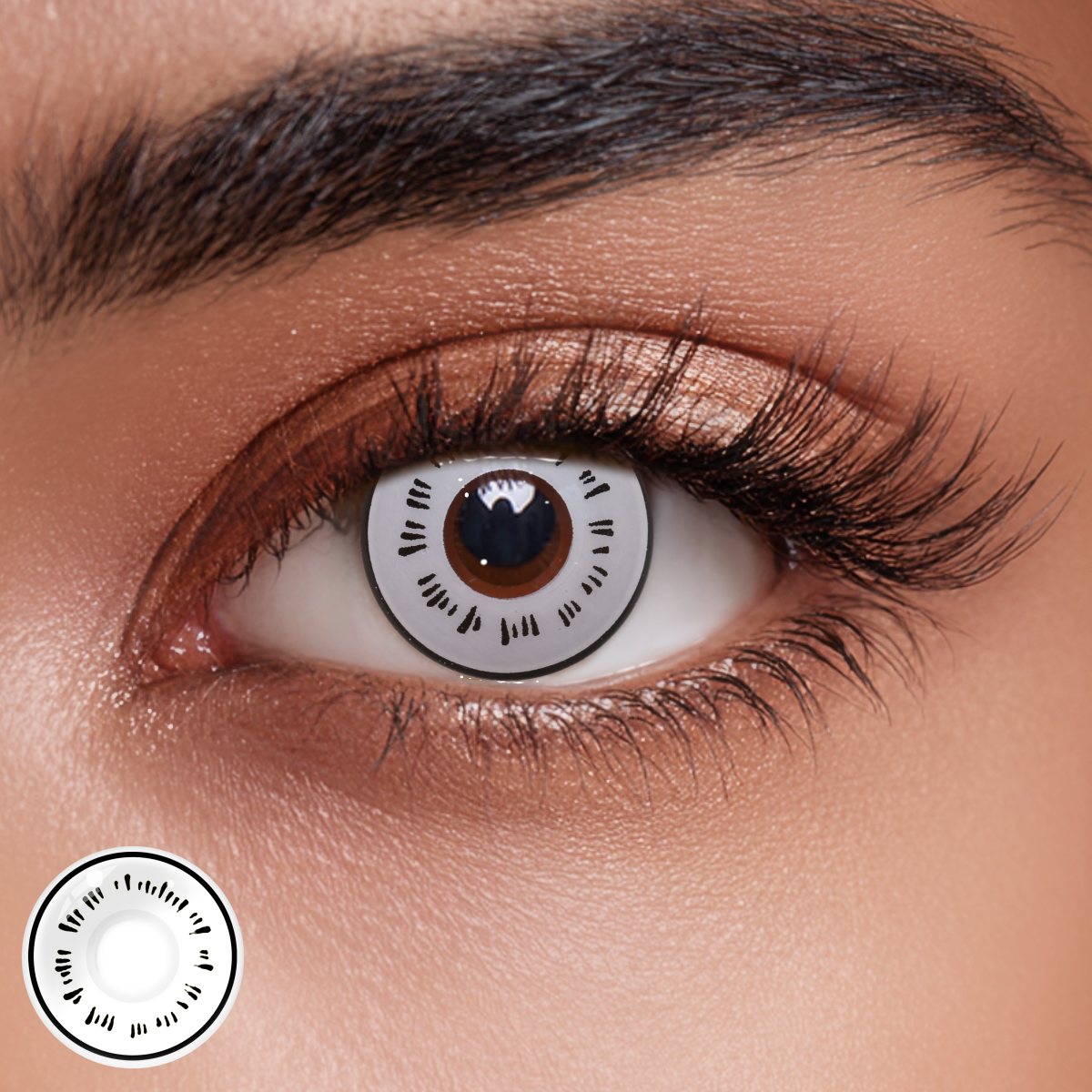 Neji Byakugan White Colored Contact Lenses