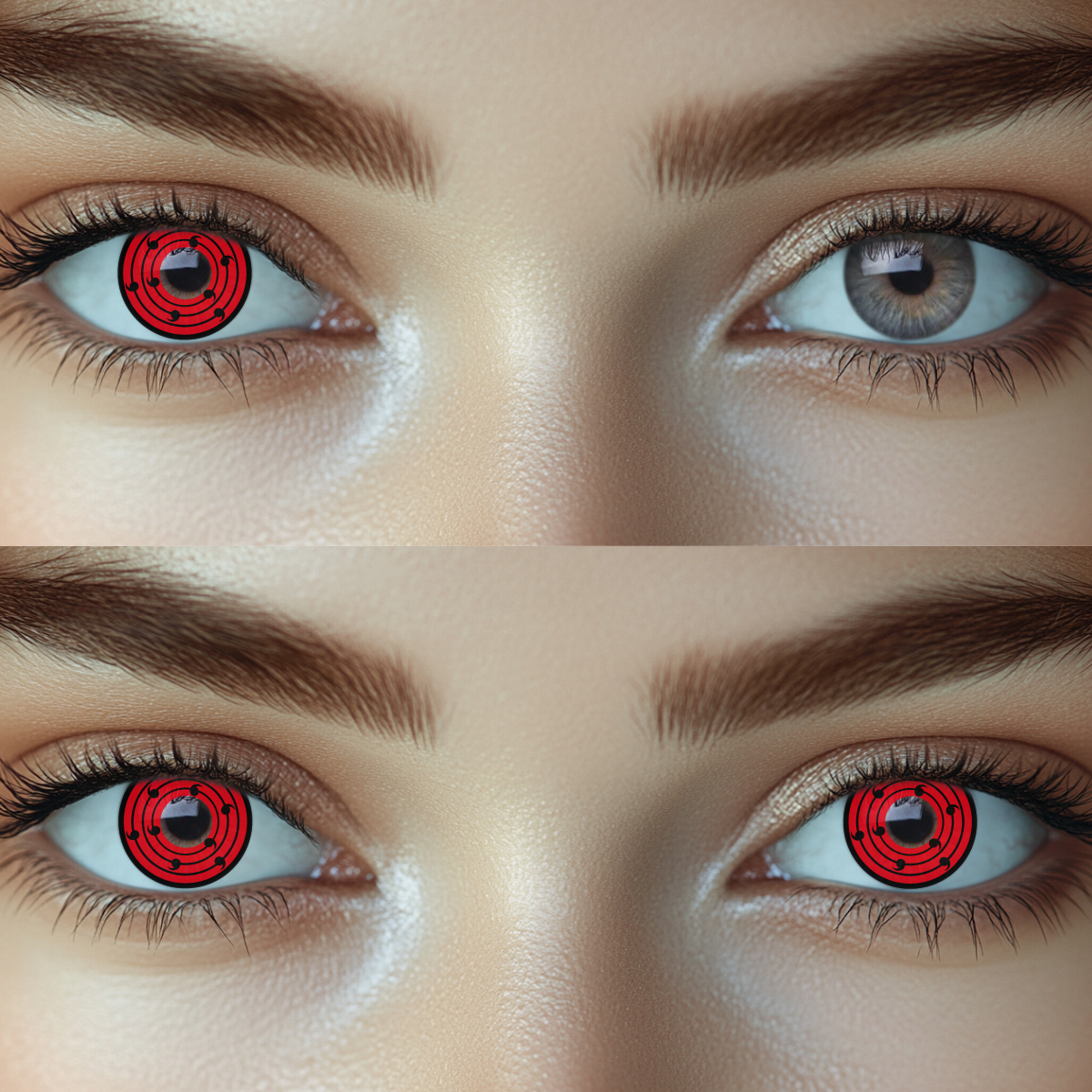 Rinne Sharingan Red Style Colored Contact Lenses