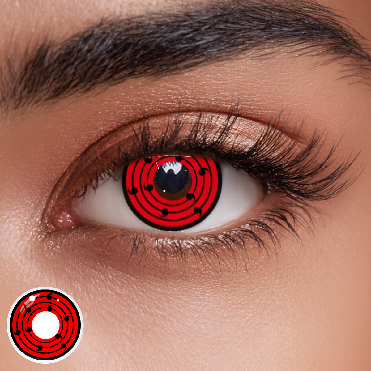 Rinne Sharingan Red Style Colored Contact Lenses