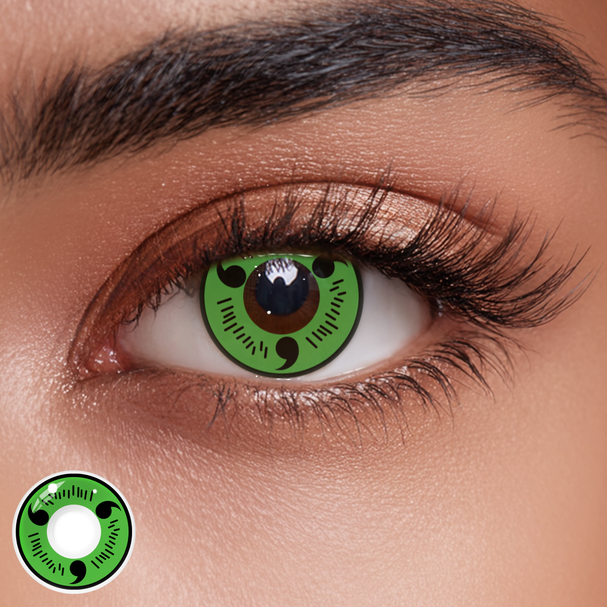 Sharingan Magatama Green Style Colored Contact Lenses