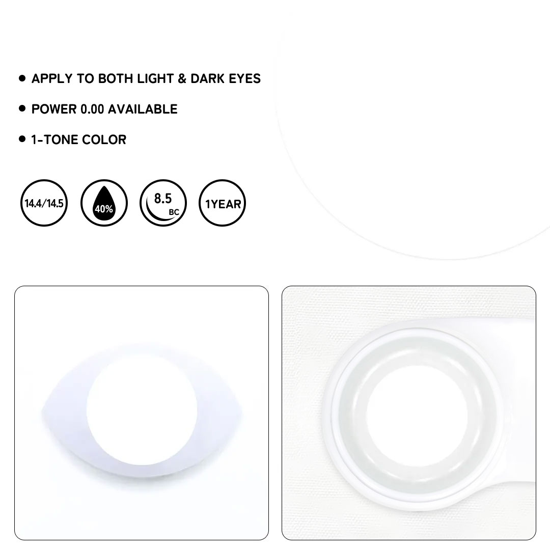 Puppet White Colored Contact Lenses