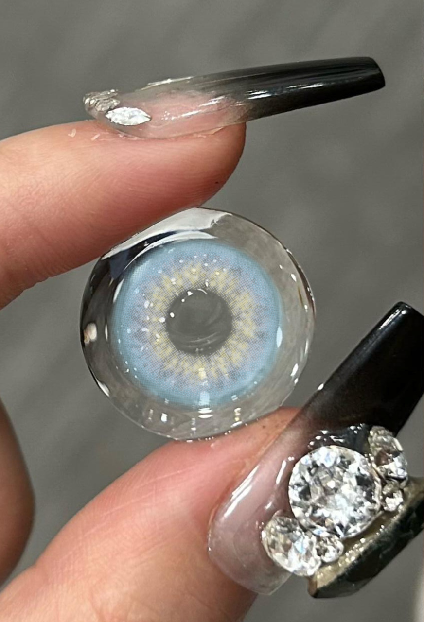 DNA Taylor Blue Gray Colored Contact Lenses