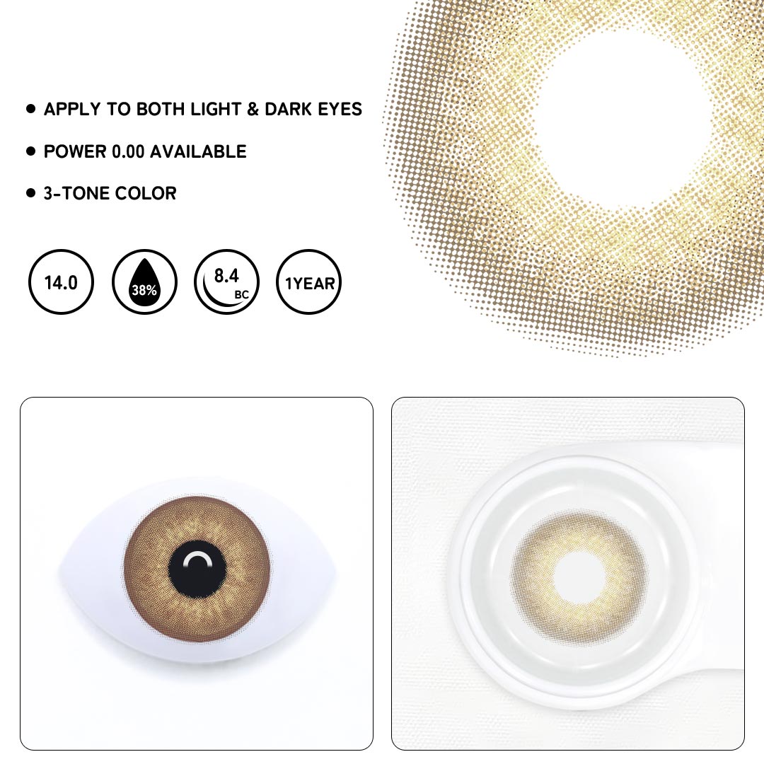 DNA Taylor Brown Colored Contact Lenses