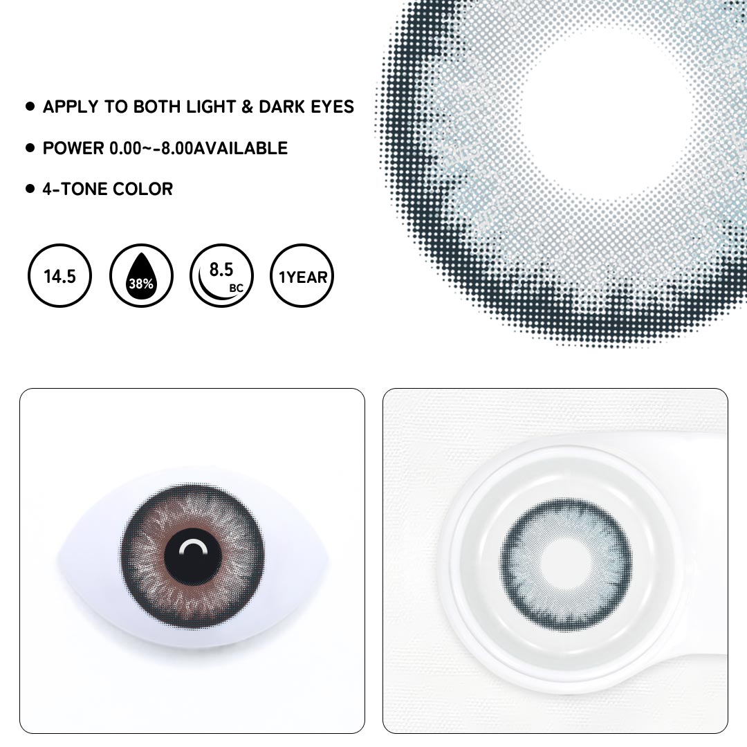 Dawn Blue Colored Contact Lenses