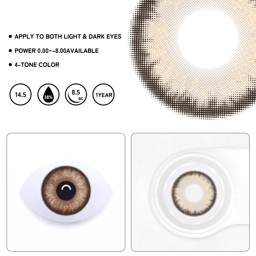 Dawn Brown Colored Contact Lenses