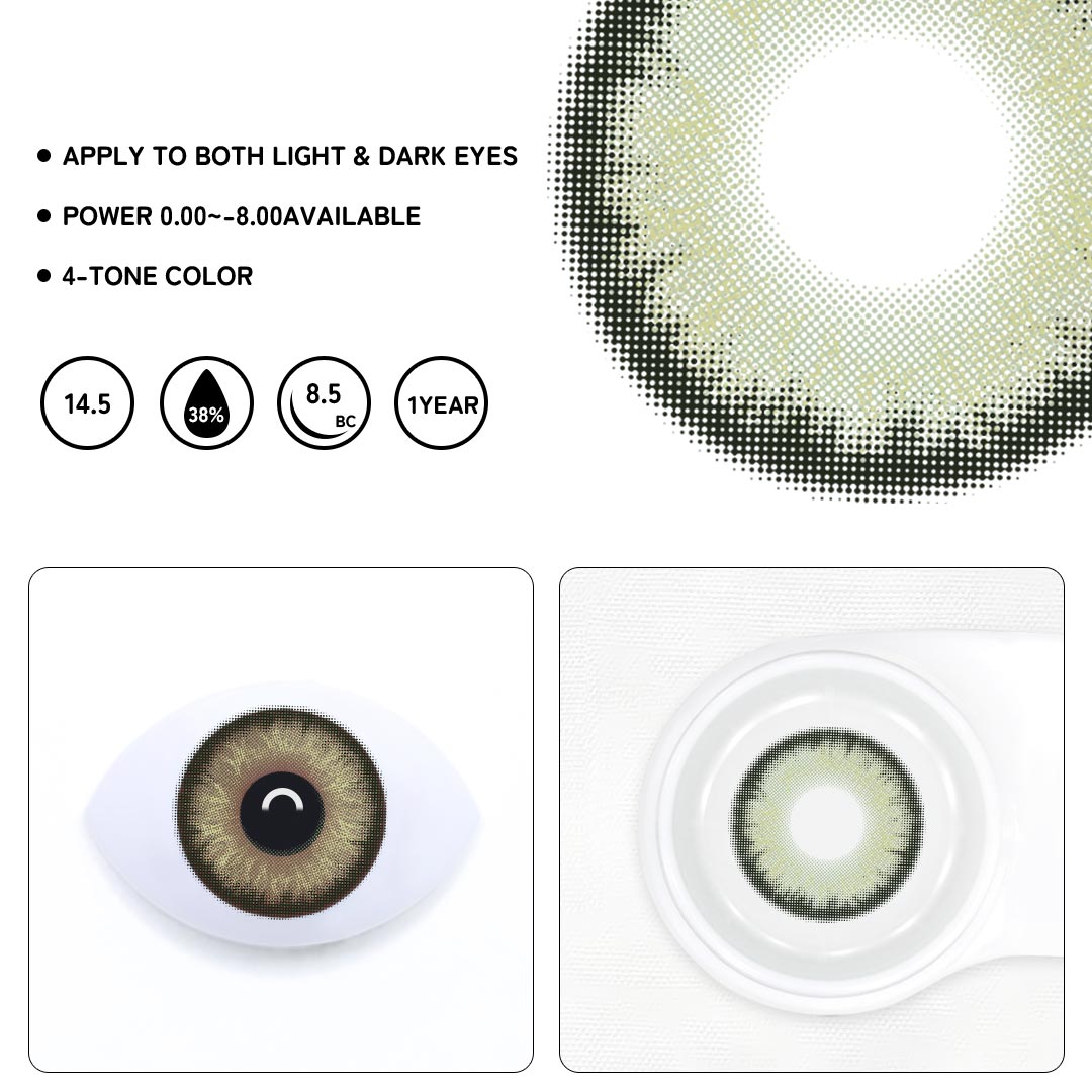 Dawn Green Colored Contact Lenses