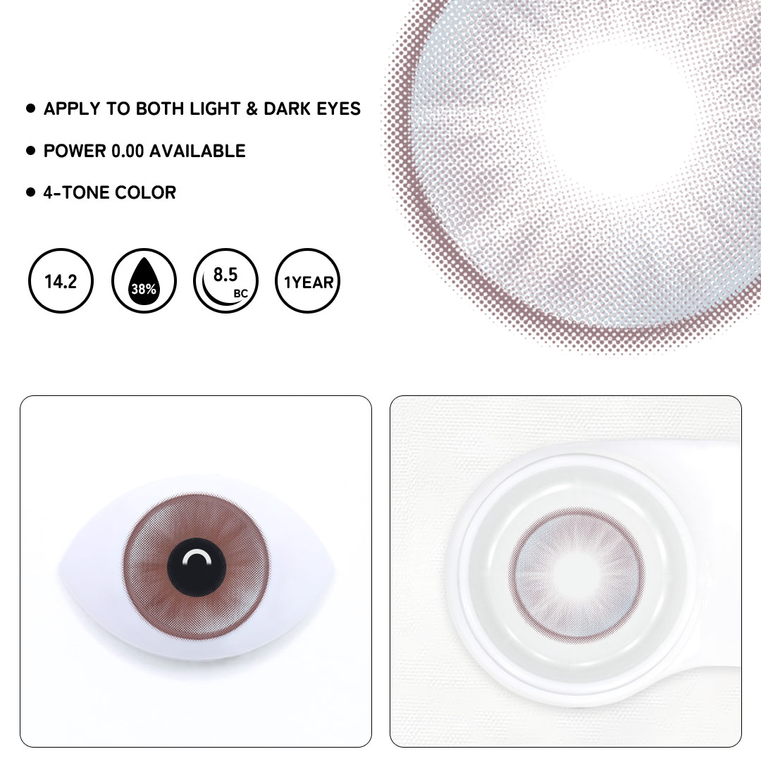 Denza Pink Colored Contact Lenses