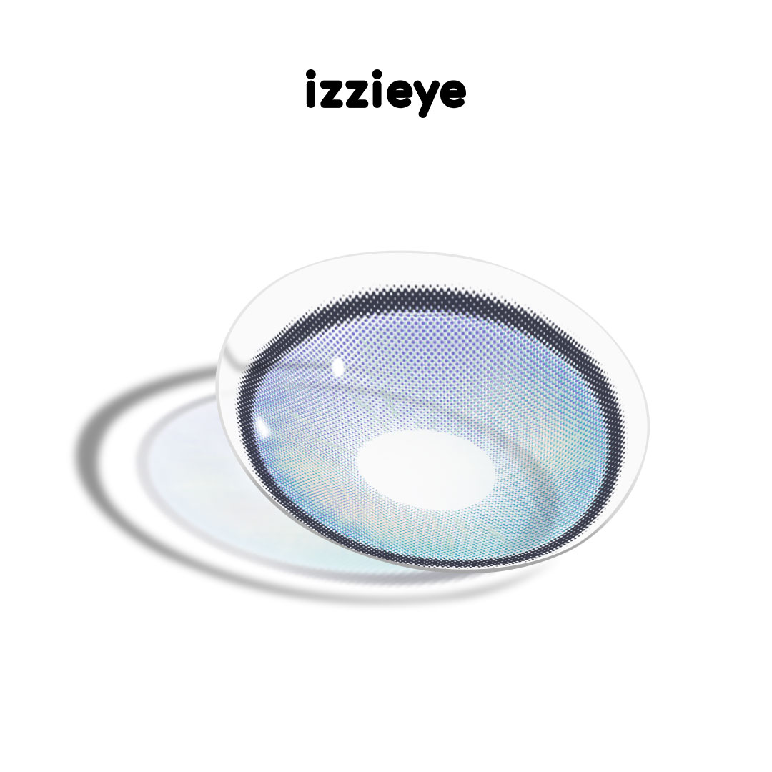 Dew Drop Blue Colored Contact Lenses