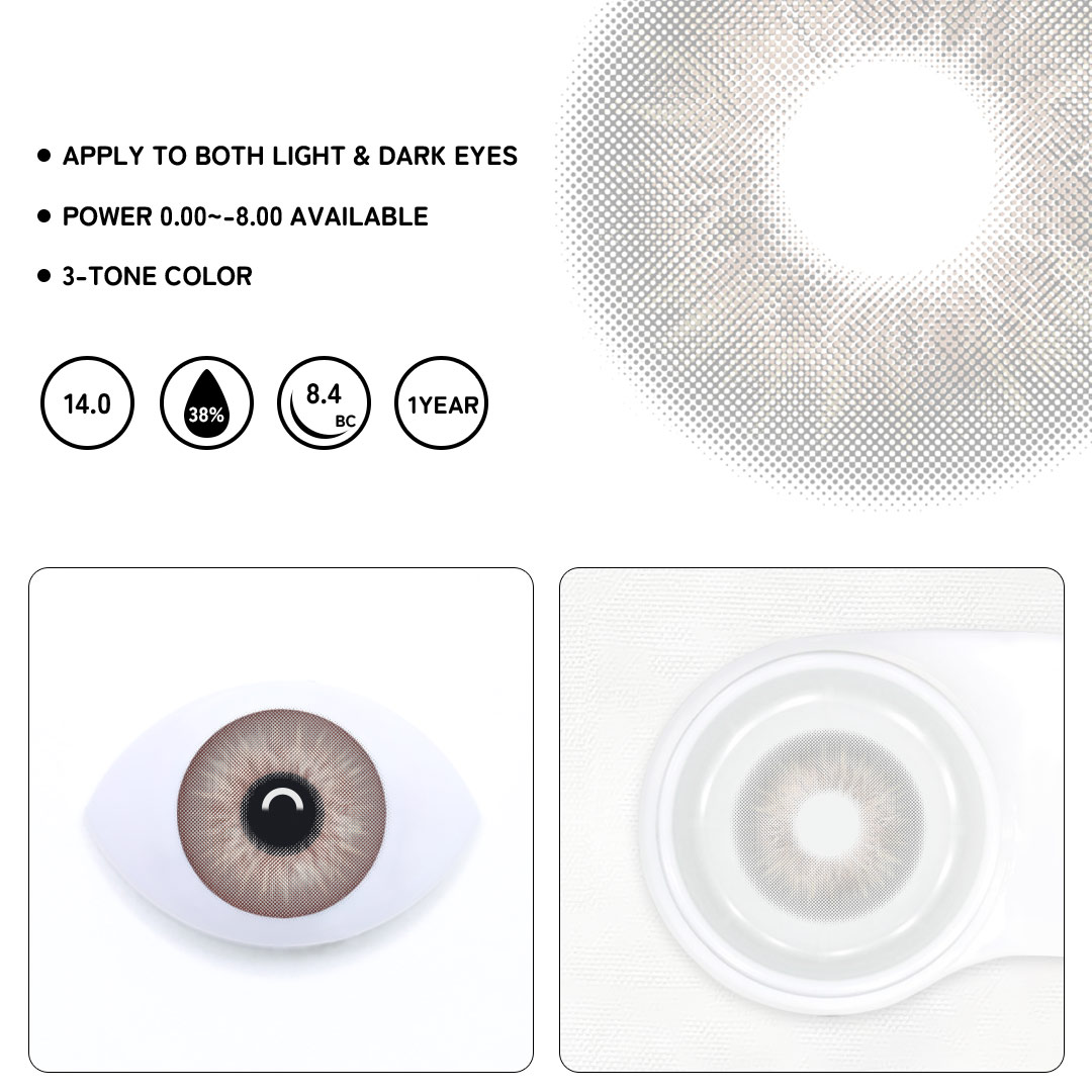 Dewin Gray Colored Contact Lenses